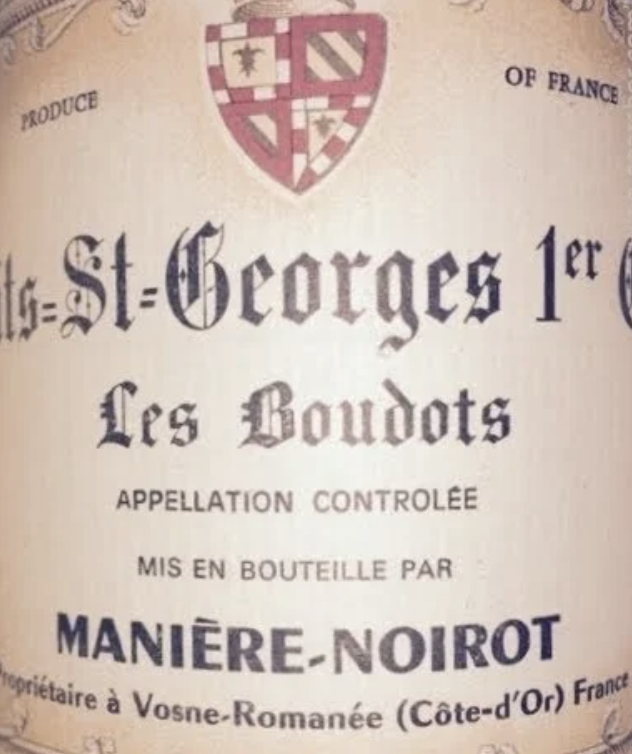 (image for) Maniere Noirot NUITS ST GEORGES LES BOUDOTS 2000 (Vsdl)